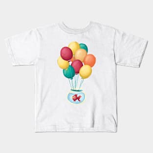 Baloon and Fish Kids T-Shirt